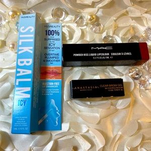 Huda Beauty, MAC Cosmetics, Anastasia Beverly Hills Lip and Brow Bundle